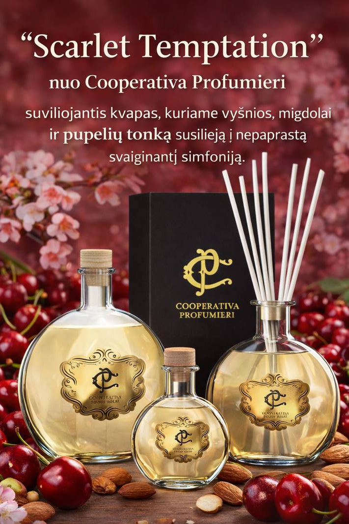 Namų kvapas: ilgai išliekantis aromatas.