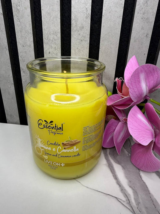 Geltona citrina cinamonas 510g ilgai degančios padeda nuo uodų